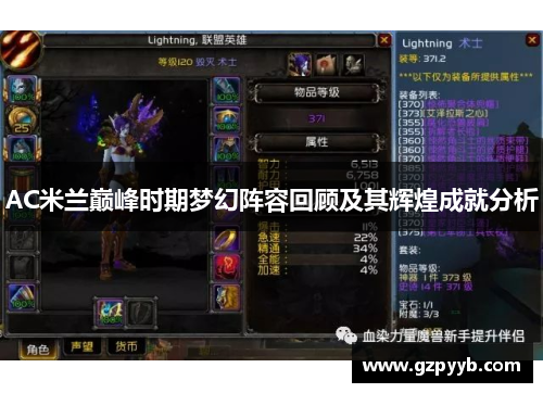 AC米兰巅峰时期梦幻阵容回顾及其辉煌成就分析