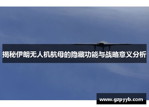 揭秘伊朗无人机航母的隐藏功能与战略意义分析