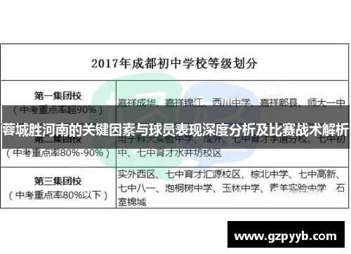 蓉城胜河南的关键因素与球员表现深度分析及比赛战术解析